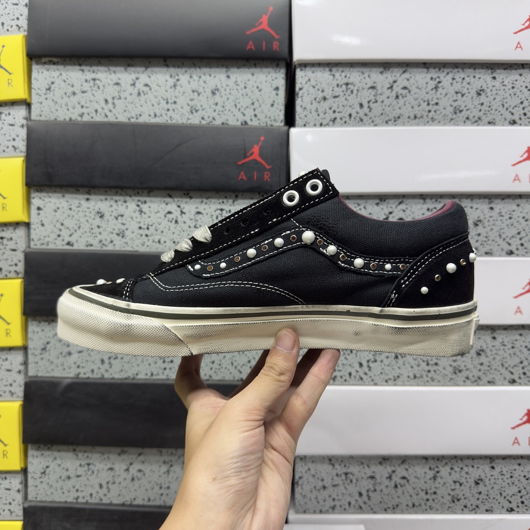 Vans OTW Old Skool 36 Pearlized Pack Black VN000S52BLK White Bead - Image 3