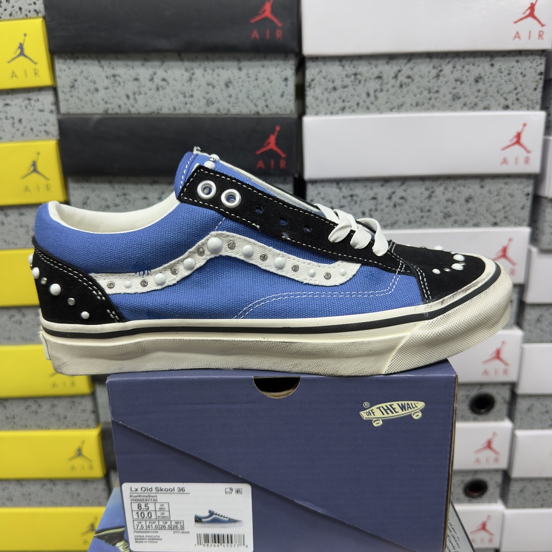 Vans LX Old Skool 36 Pearlized Pack Black Navy VN000E8VYA6 Blue Bead