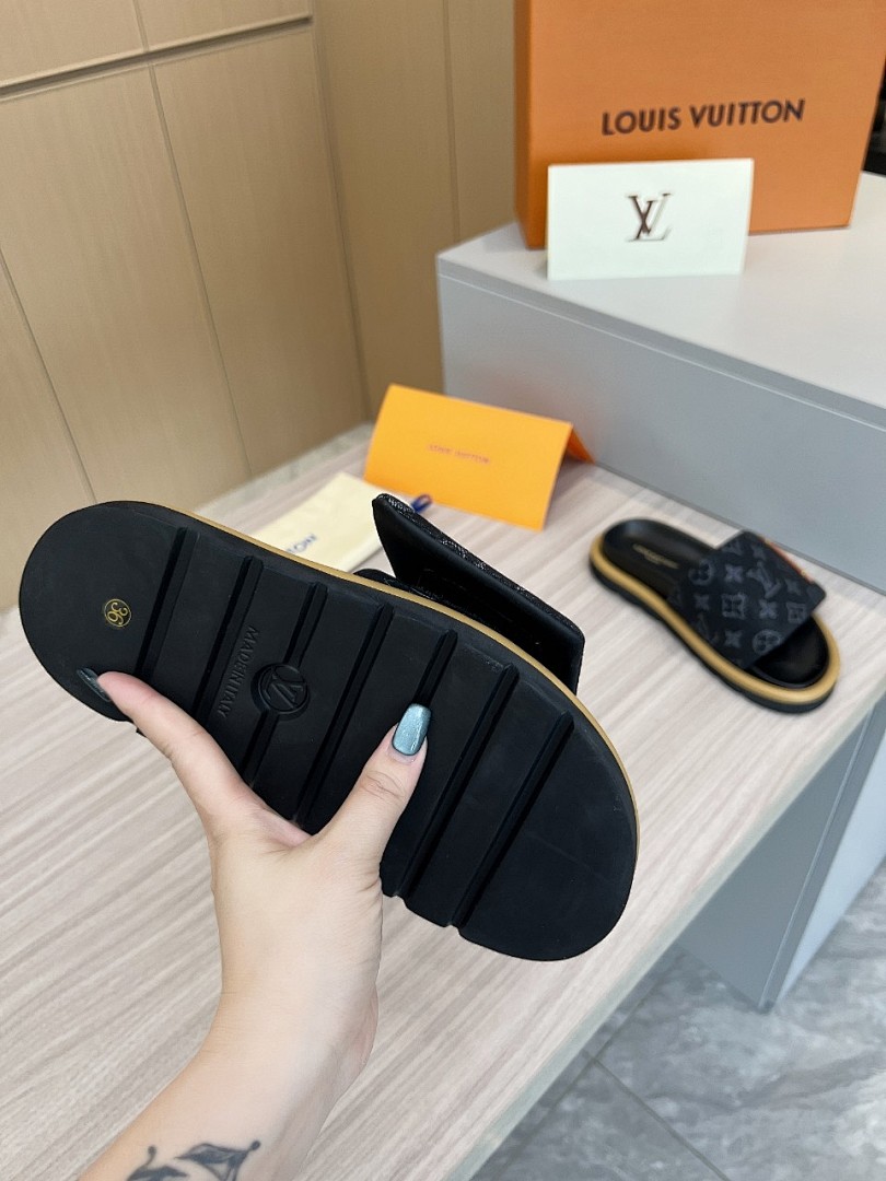 Louis Vuitton Velcro Slippers - Image 7