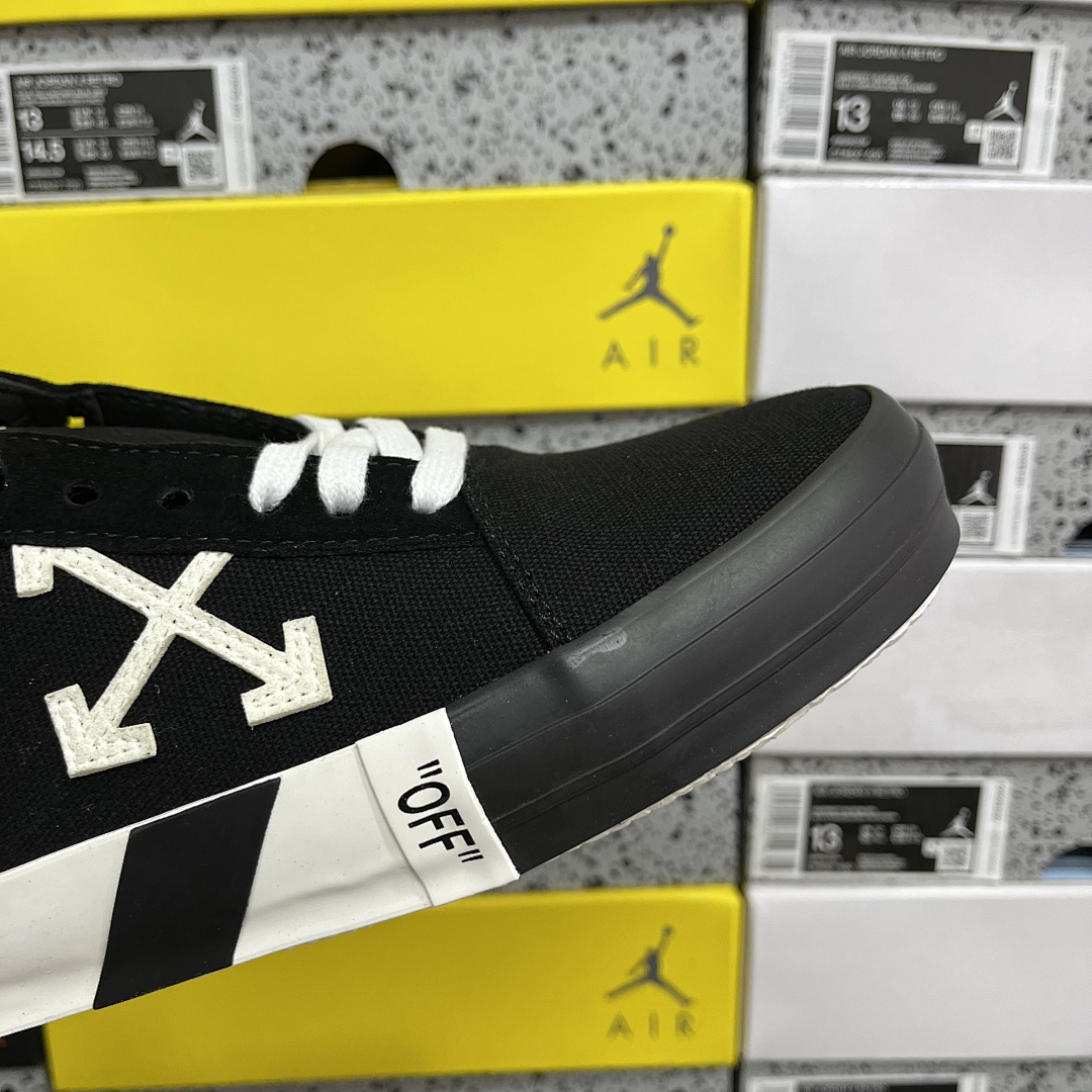 Off-White Abloh Vulc Low Top (Black) - Image 9