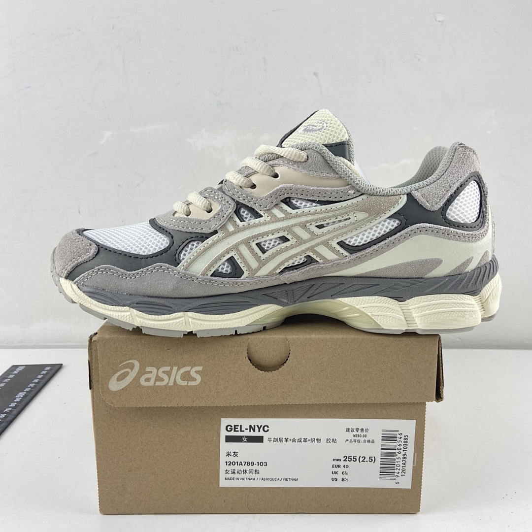 ASICS Gel-NYC Oyster Grey NYC (Cream) - Image 6