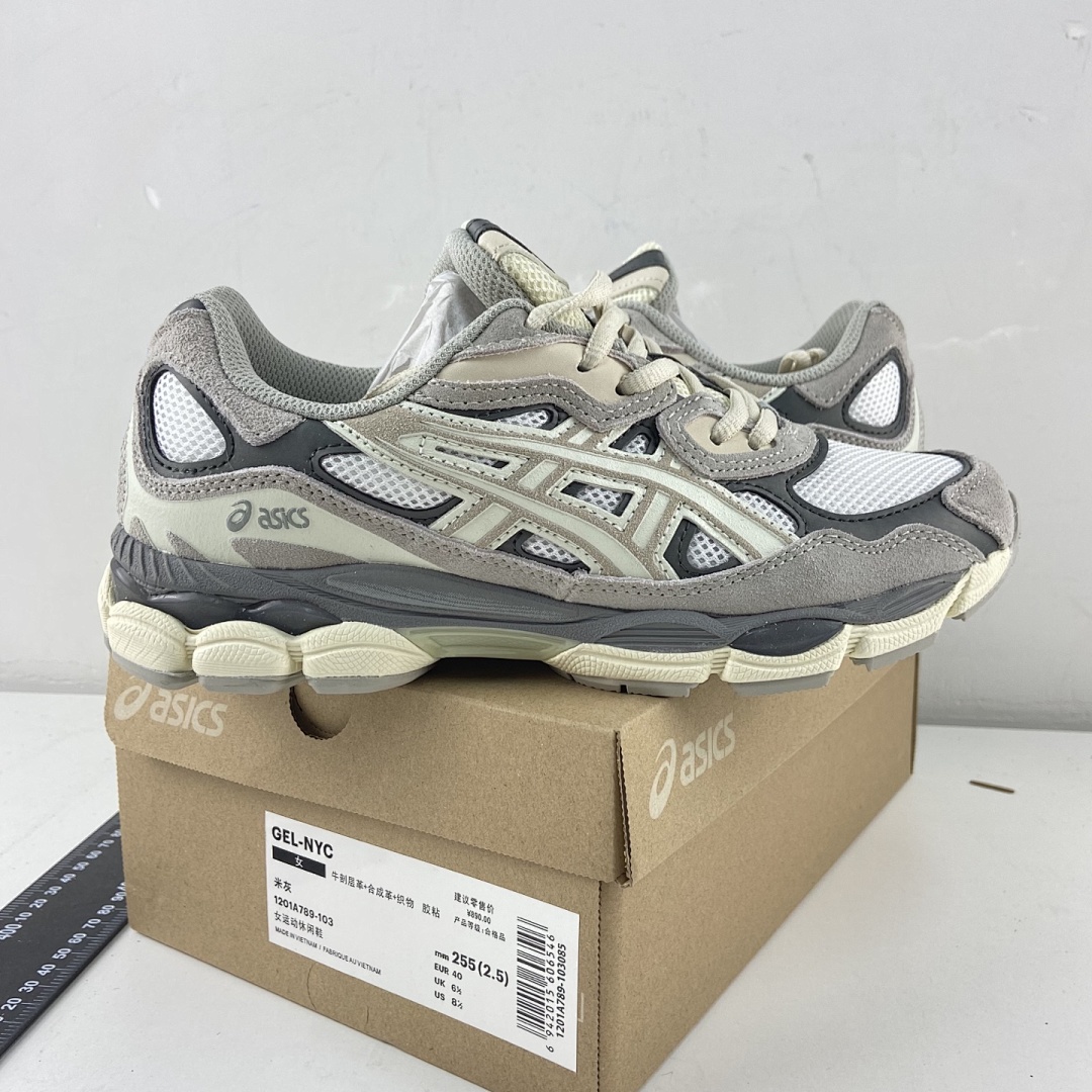ASICS Gel-NYC Oyster Grey NYC (Cream) - Image 3
