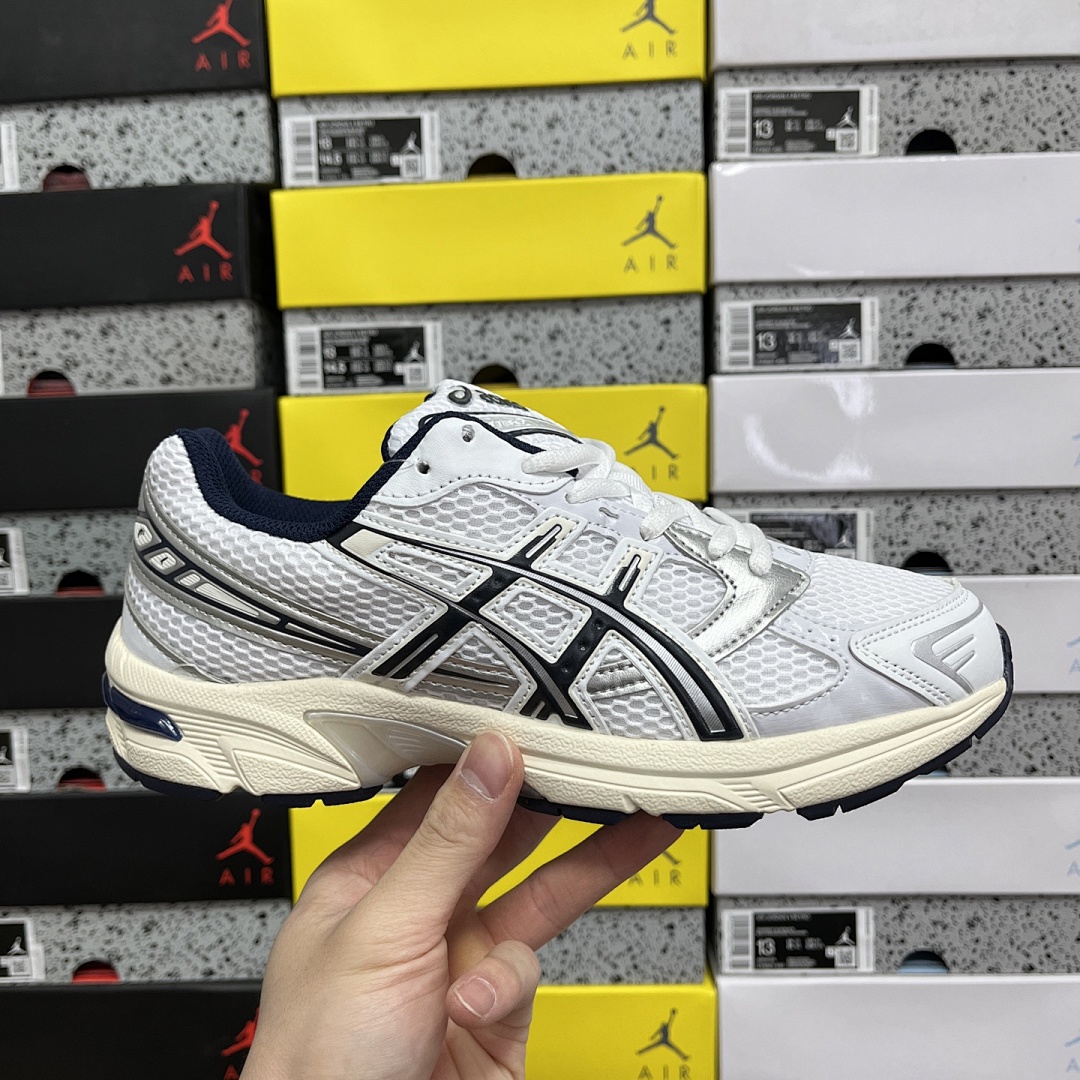 ASICS Gel 1130 White / (Dark Blue) - Image 3