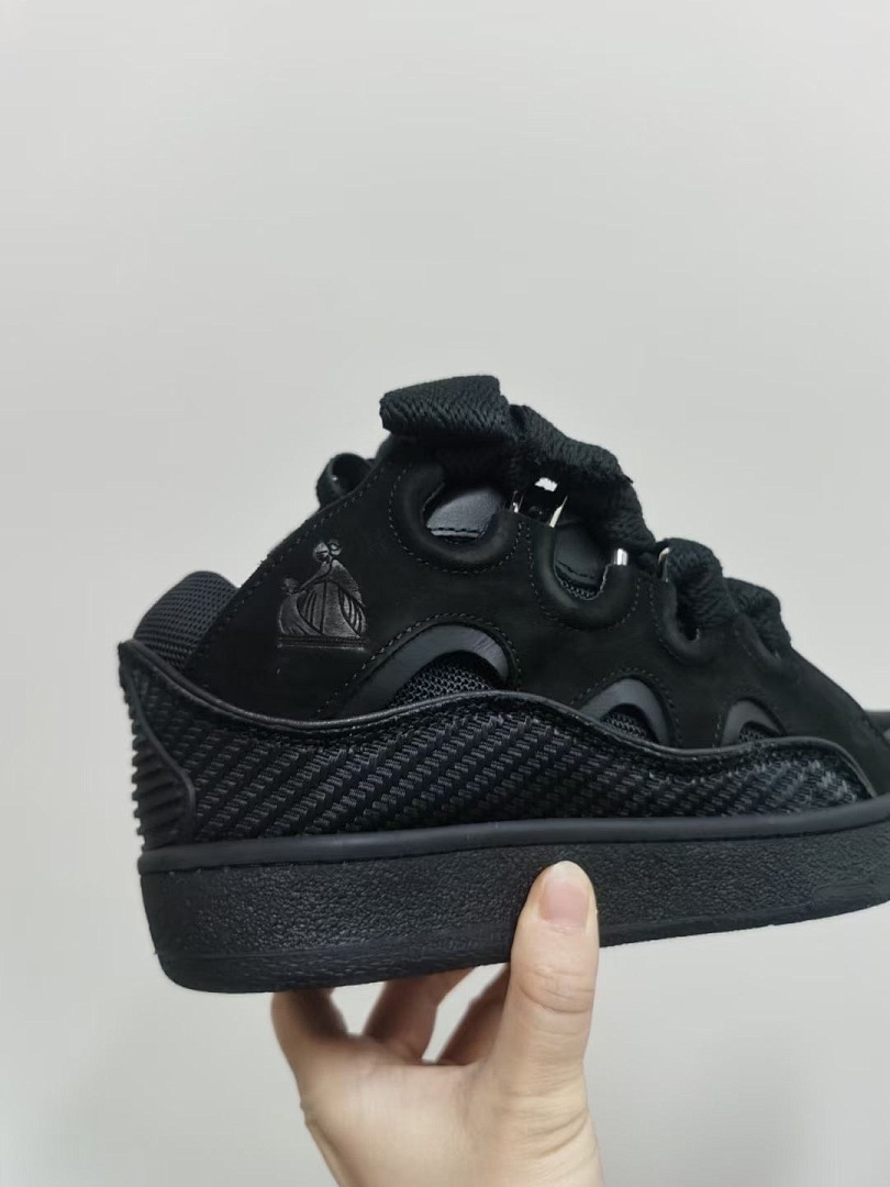 Lanvin FoShan Batch Lanvin Leather Curb Sneakers Three Generations - Image 8