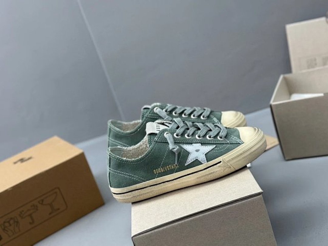 Golden Goose Deluxe Brand Green Silver Star - Image 2