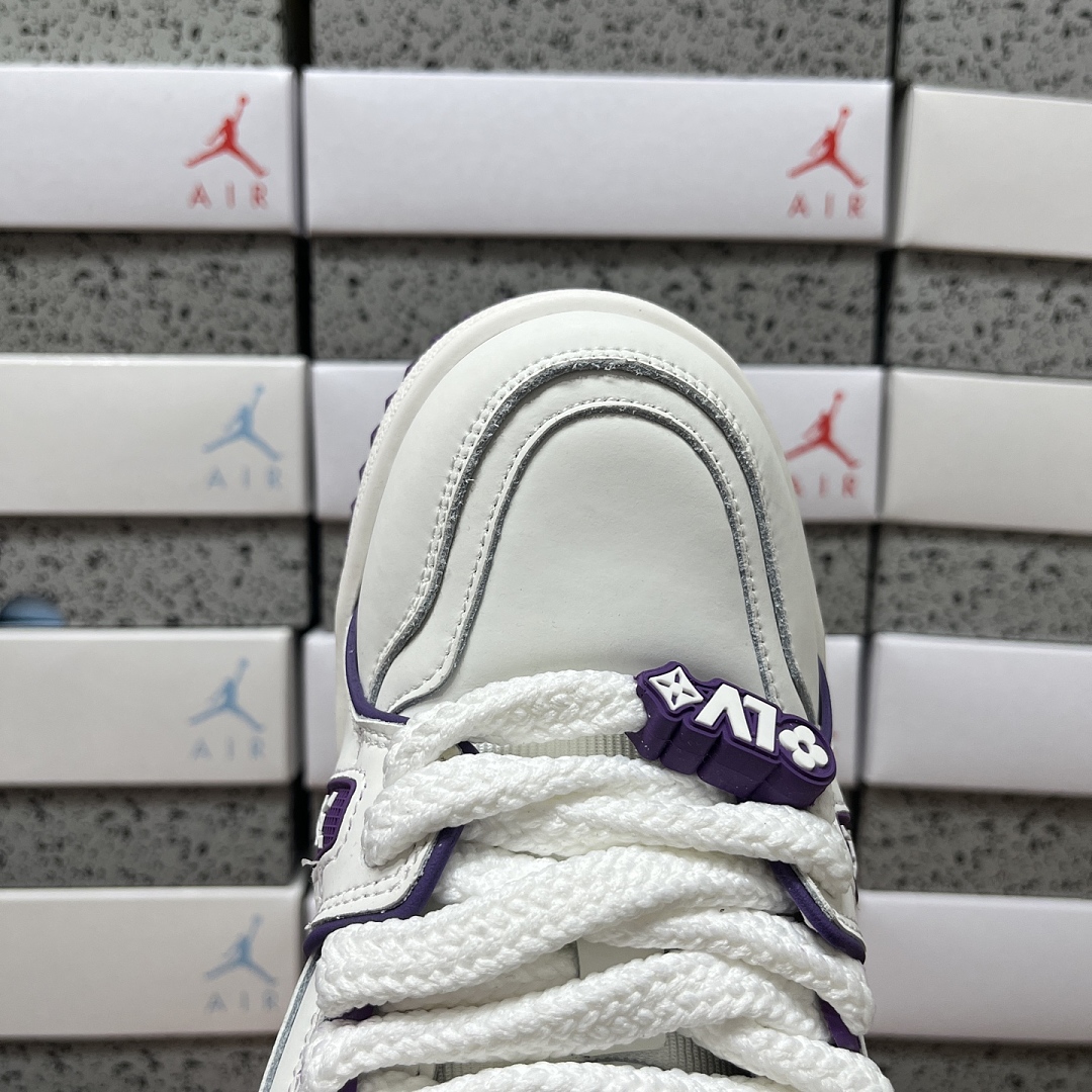 Louis Vuitton Trainer Maxi (White Purple) - Image 5