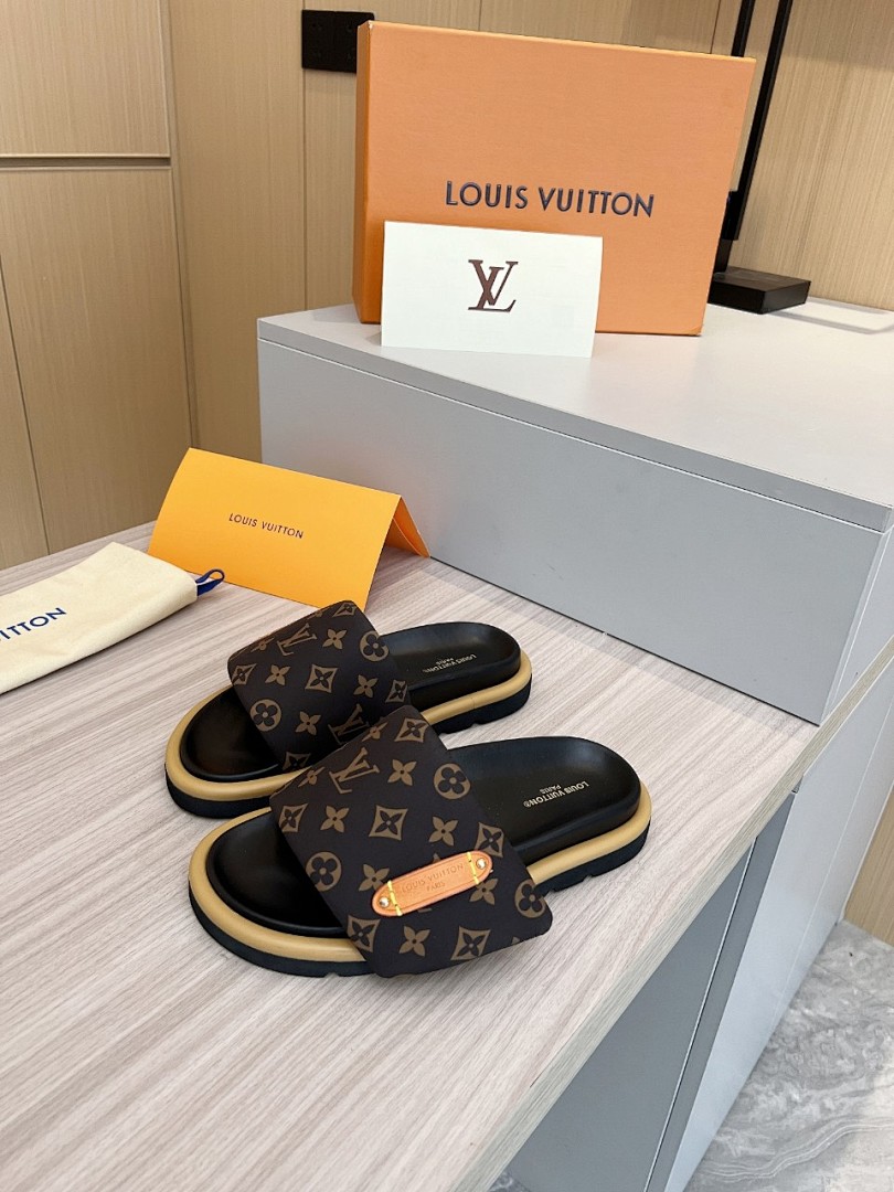 Louis Vuitton Velcro Slippers - Image 6