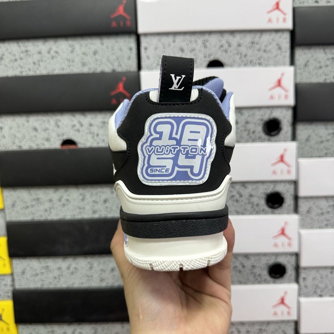 Louis Vuitton Skate Sneaker SK8 (Black Grey Blue) - Image 7