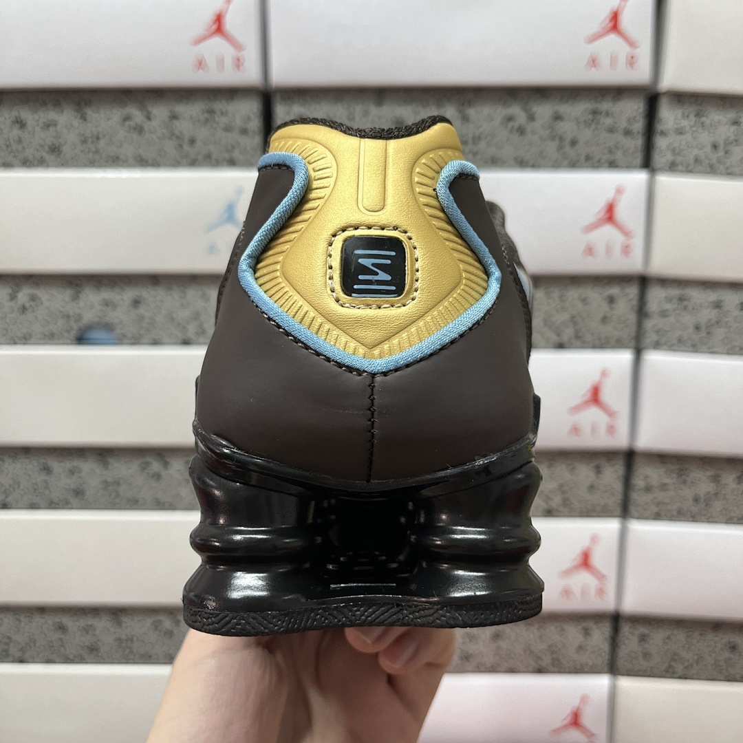 Nike Shox TL Velvet Brown Denim Turquoise - Image 3