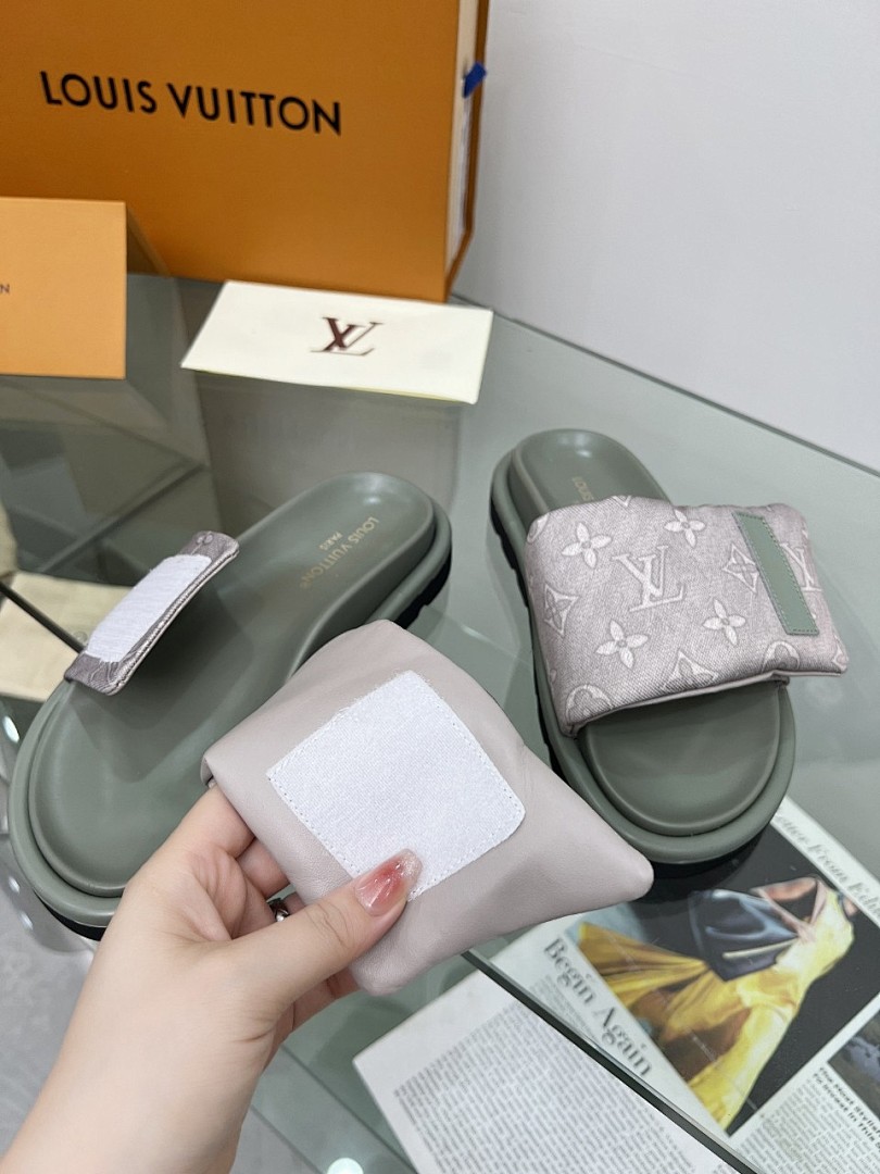 Louis Vuitton Velcro Slippers - Image 4