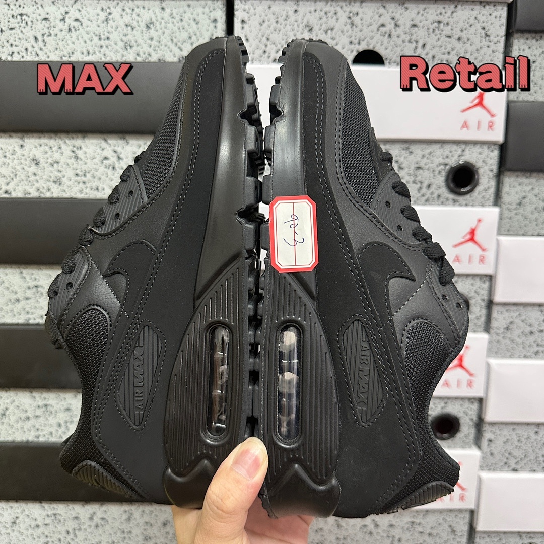 Nike Air Max 90 Recraft (Triple Black) - Image 14