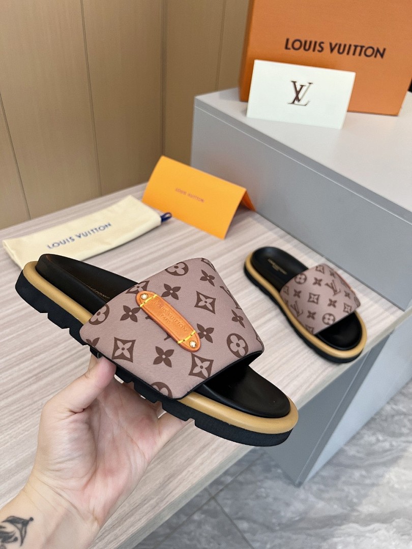 Louis Vuitton Velcro Slippers - Image 6