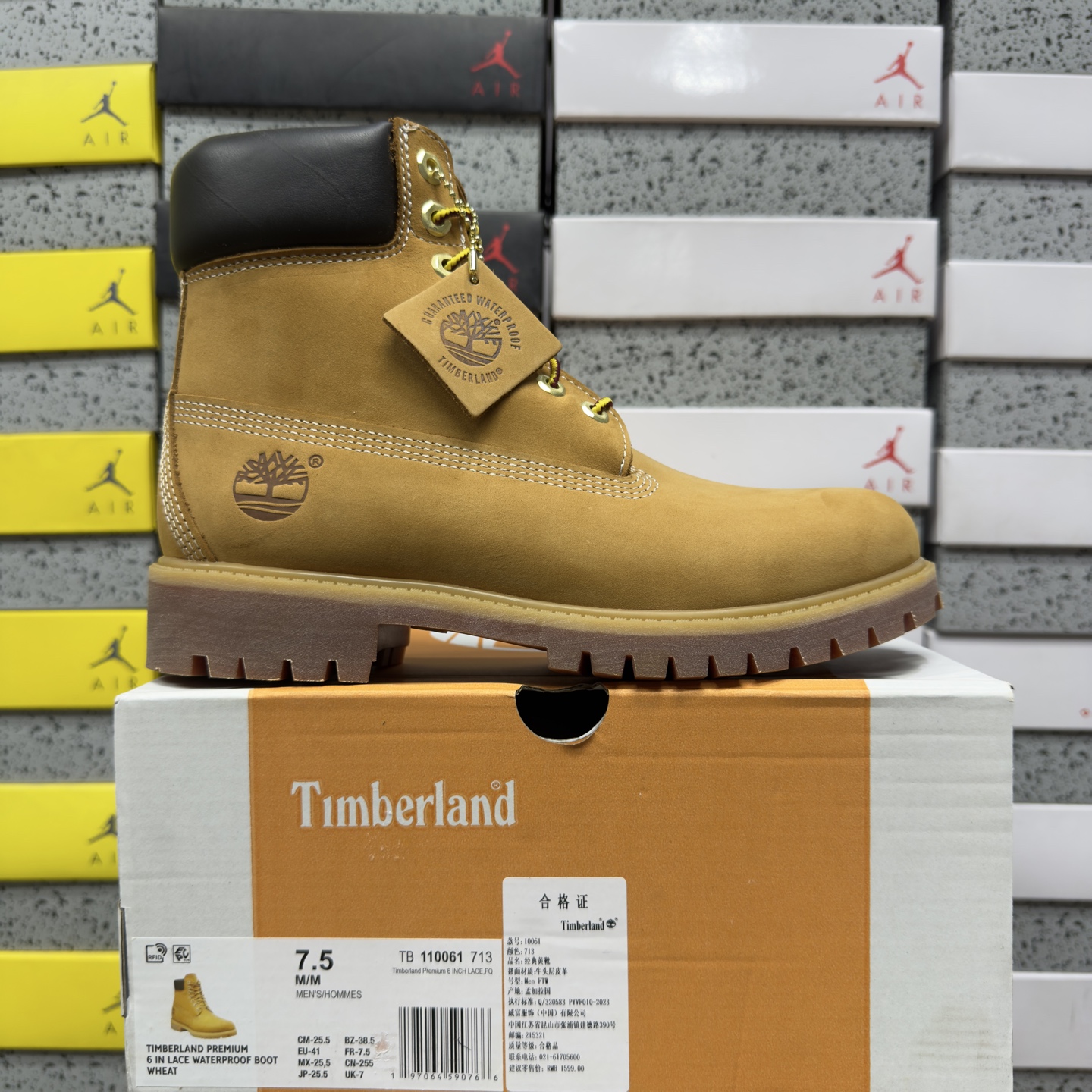 Timberland 6" Premium Waterproof Boot TB-110061-713 Small Wheat High Top 35.5-46 - Image 10