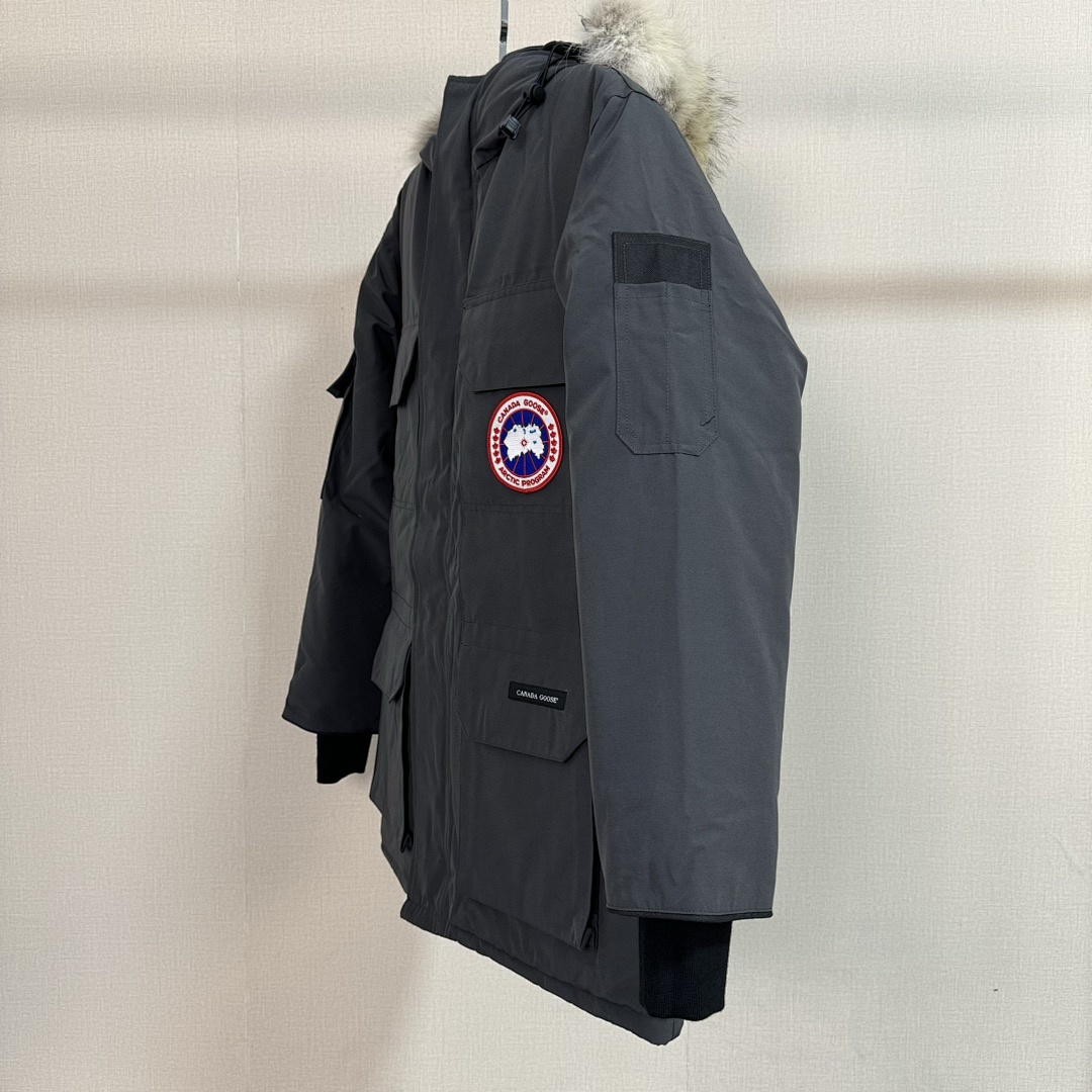 Canada Goose Parka 65 Ink Grey 5 - Image 9