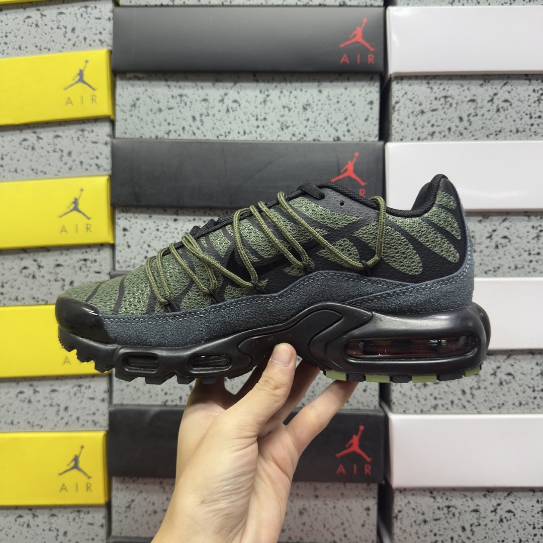 Nike Air Max Plus Utility Medium Olive Black FJ4232-200 Green (Lace Up) - Image 4