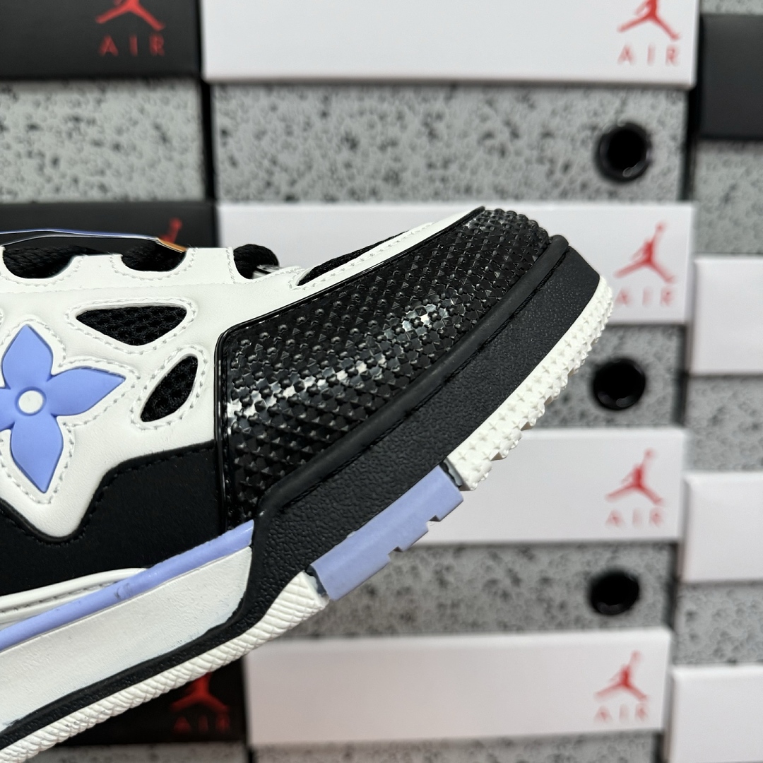 Louis Vuitton Skate Sneaker SK8 (Black Grey Blue) - Image 9