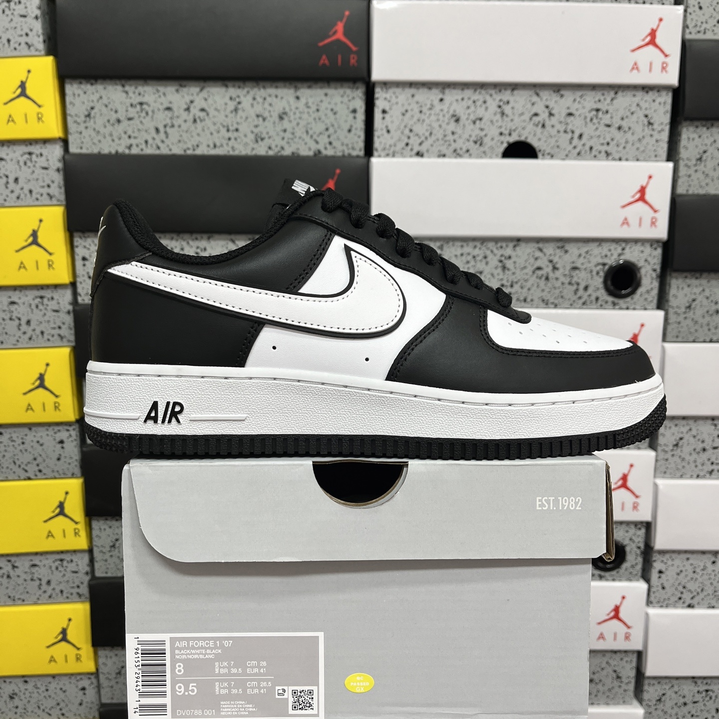 Nike Air Force 1 Low '07 White Swoosh (Panda) - Image 11