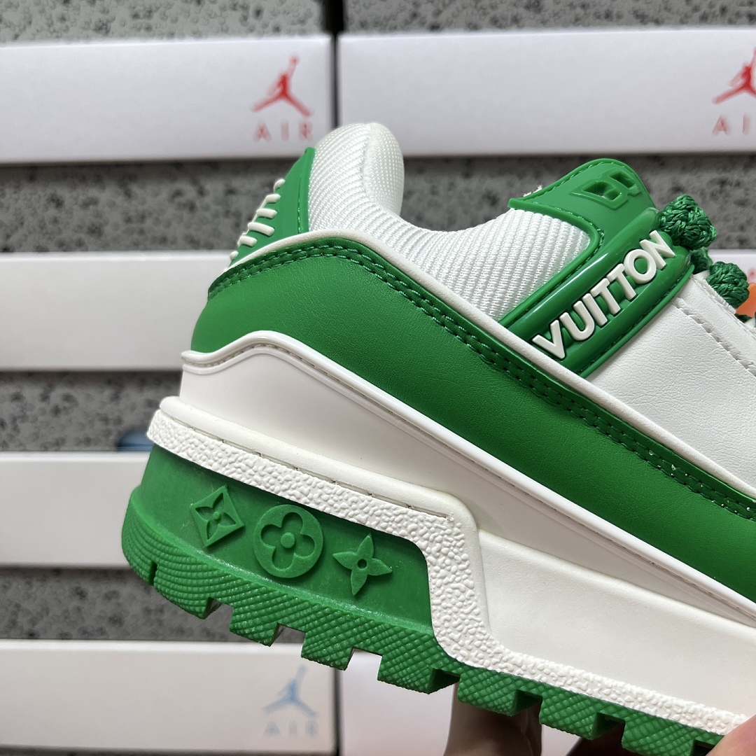 Louis Vuitton Trainer Maxi (White Green) - Image 6