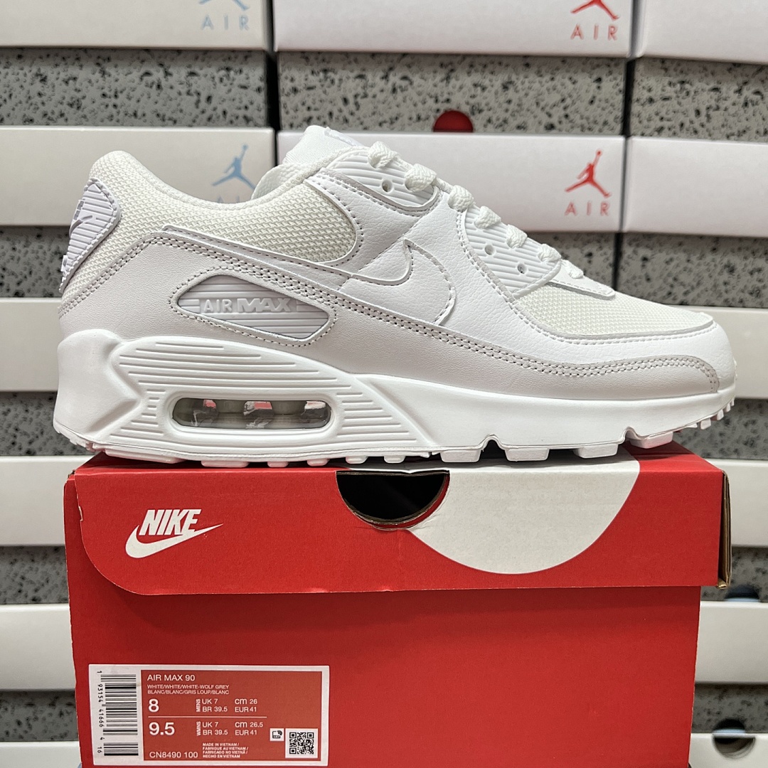 Nike Air Max 90 Recraft (Triple White)