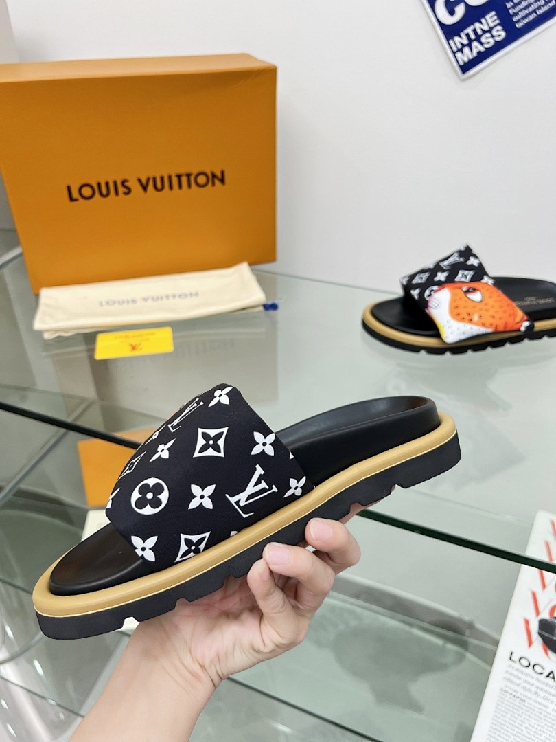 Louis Vuitton Velcro Slippers - Image 4