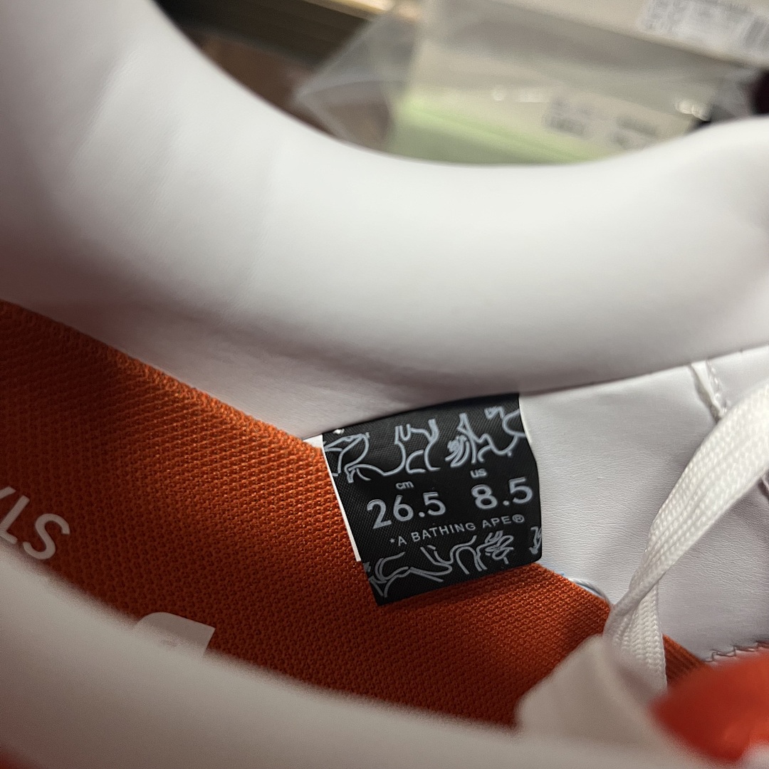 Bape A Bathing Ape Bape Sta Low Orange White 8 - Image 3