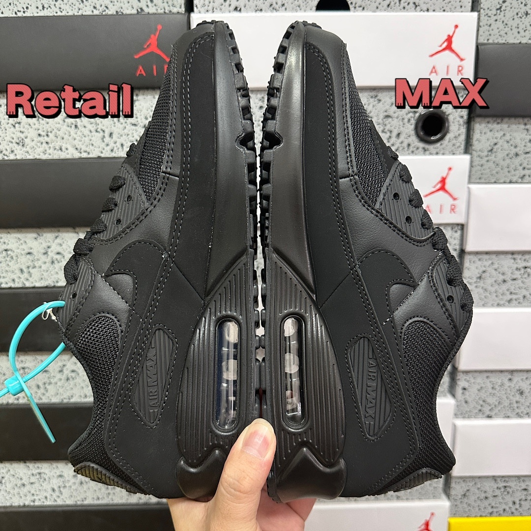 Nike Air Max 90 Recraft (Triple Black) - Image 19
