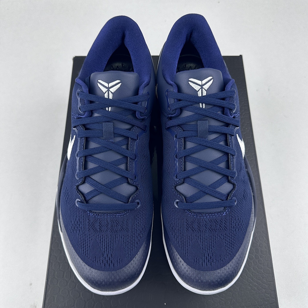 Nike Kobe 8 Protro College Navy ZK8 (White Blue) - Image 2