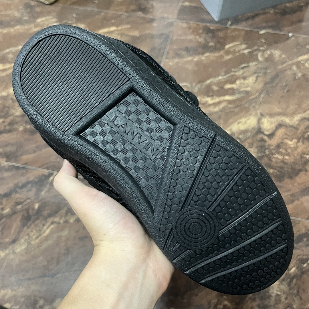 Lanvin Leather Curb (Triple Black) - Image 5