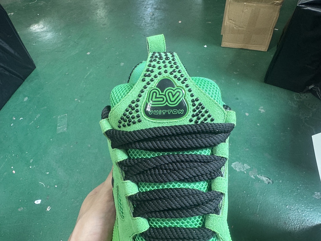Louis Vuitton LV Skate Fluorescent Green Sports Shoes - Image 3