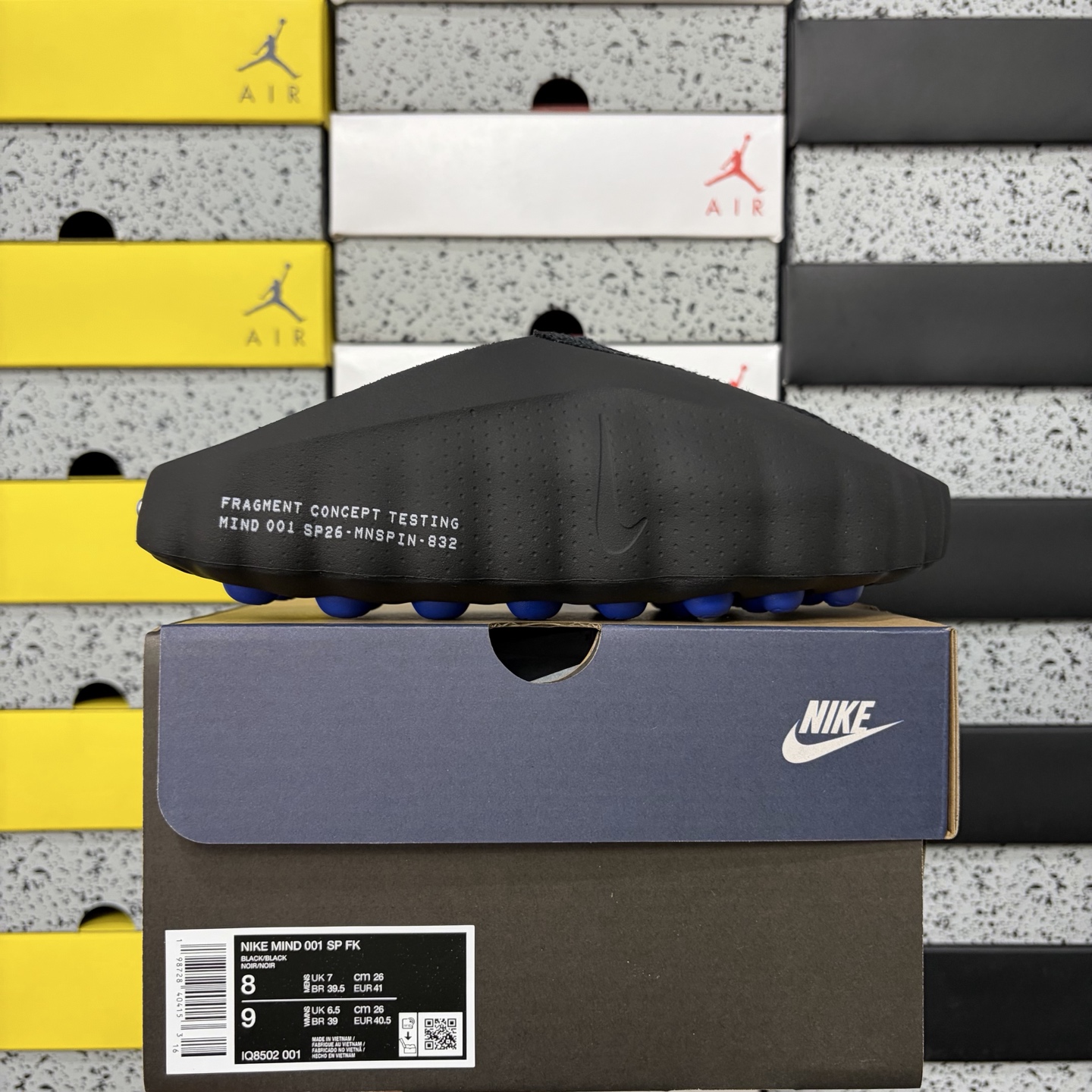 Nike Mind 001 Slide Fragment Black IQ8502-001 Collab - Image 10