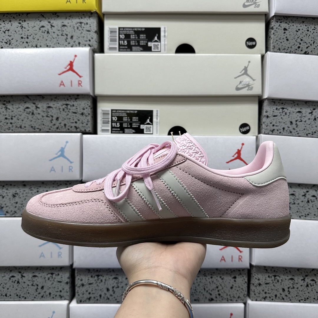 Adidas Gazelle Indoor Clear Pink Off White JI2716 - Image 6