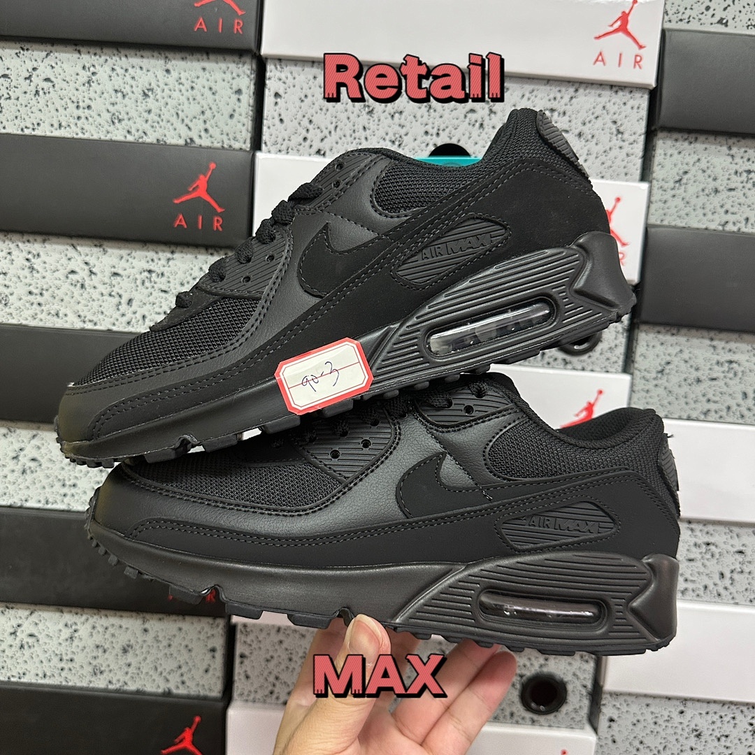 Nike Air Max 90 Recraft (Triple Black) - Image 13