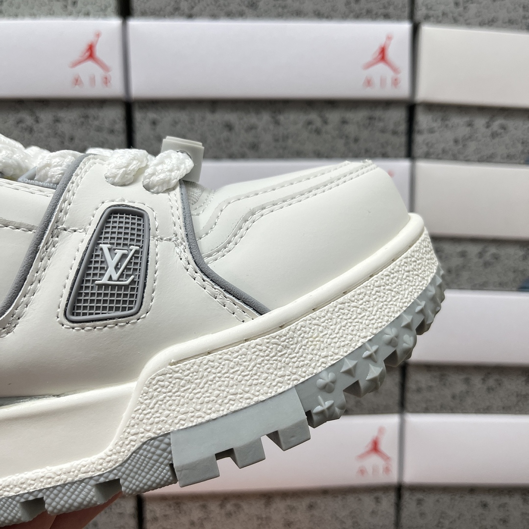Louis Vuitton Trainer Maxi (White Grey) - Image 4