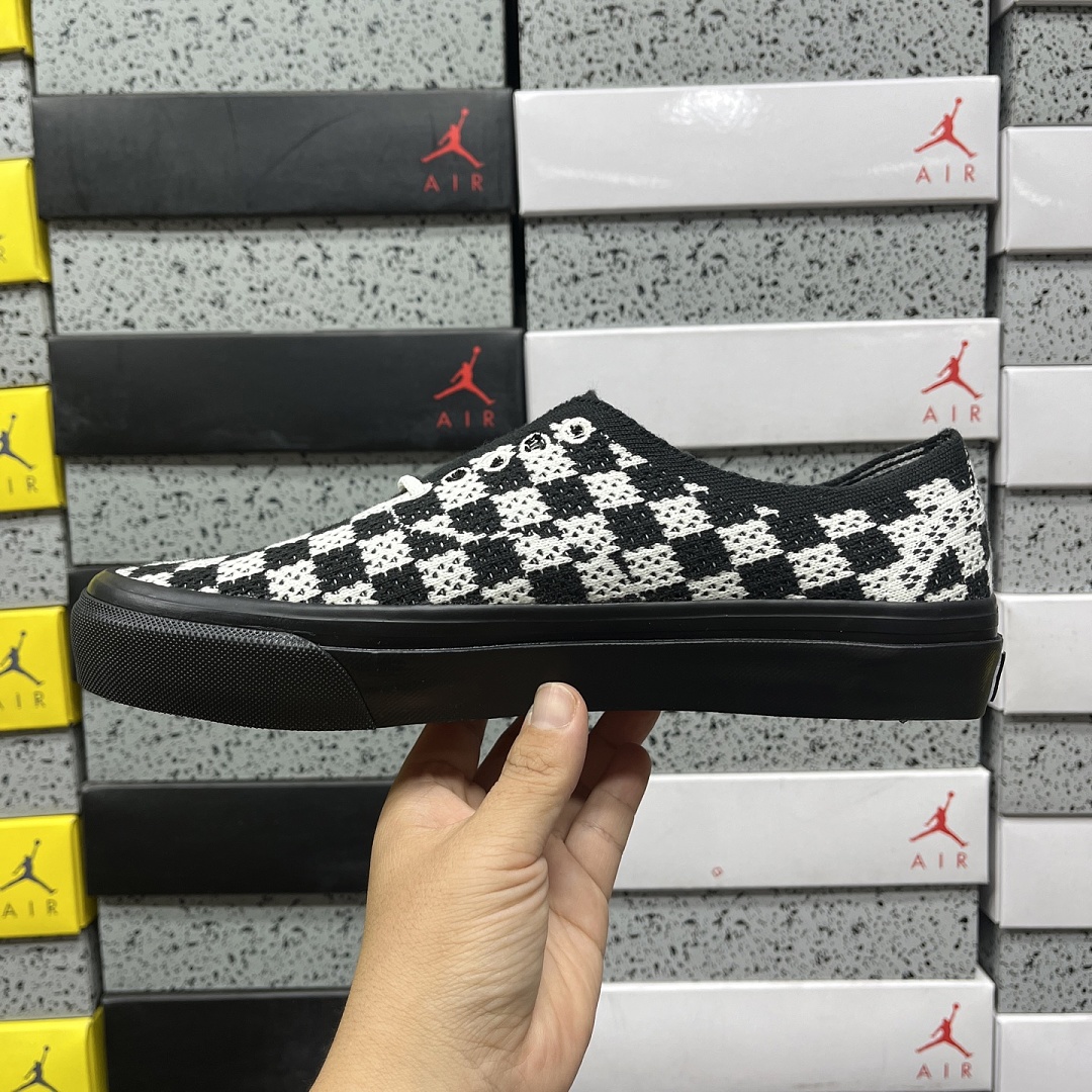 Vans LX Authentic 44 EK Punk Check Black Marshmallow V - Image 8