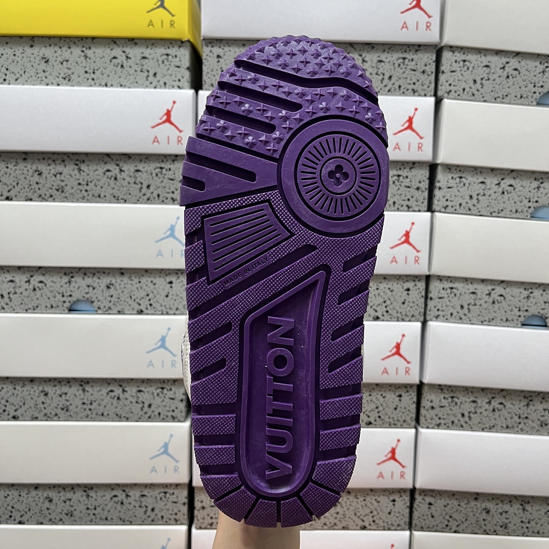 Louis Vuitton Trainer Maxi (White Purple) - Image 6