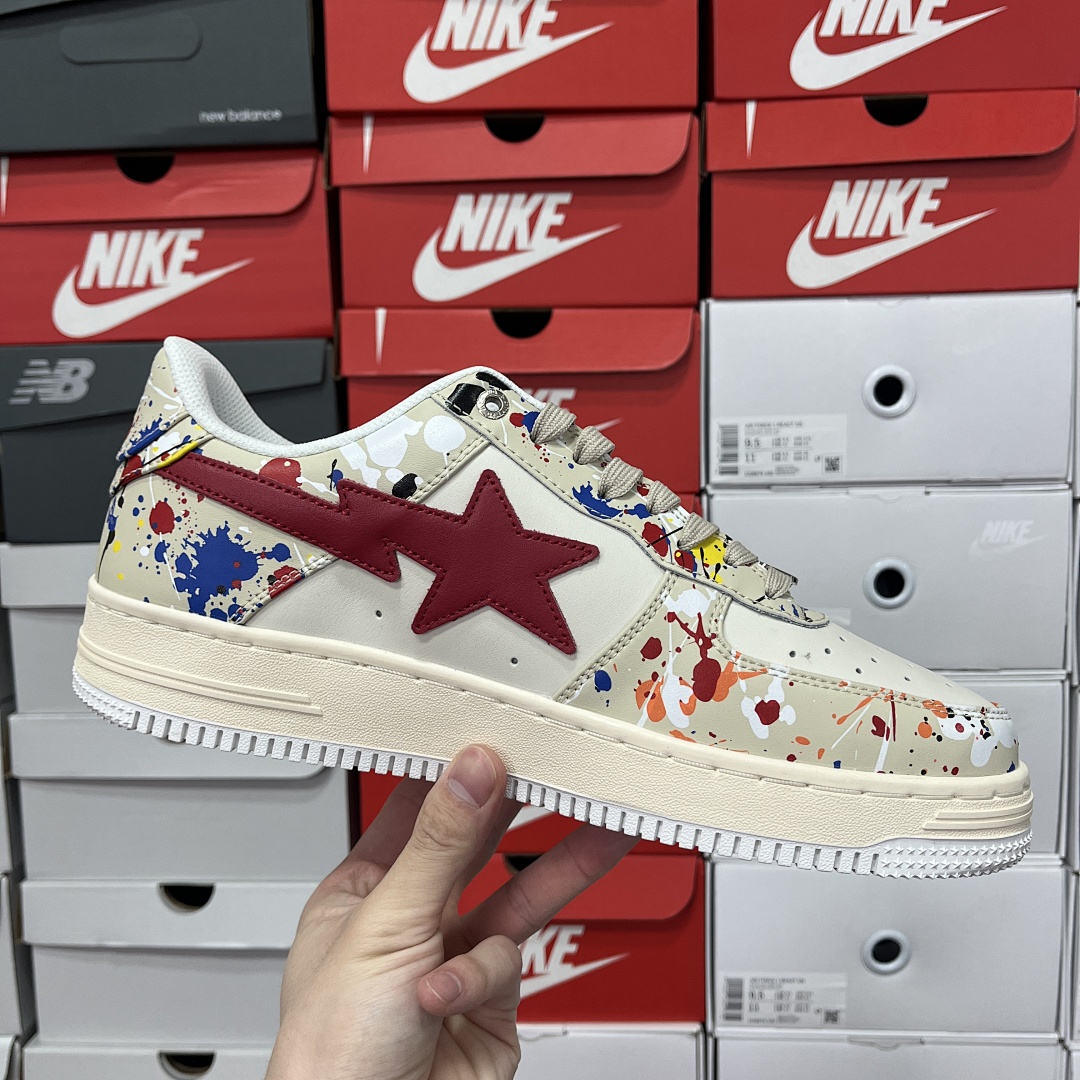 Bape A Bathing Ape Bape Sta Paint (Beige) - Image 3