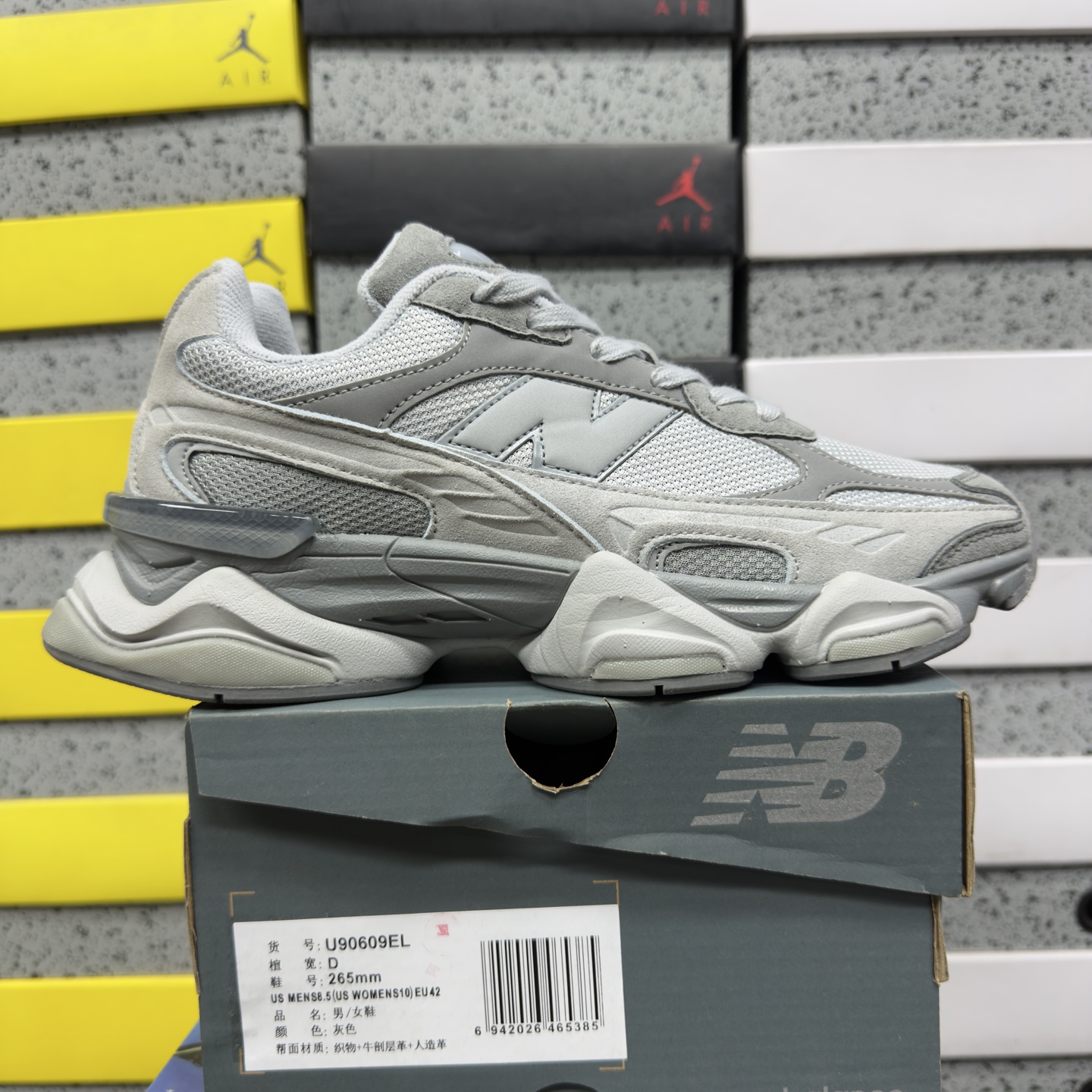 New Balance 9060 Pearl Grey Linen - Image 10