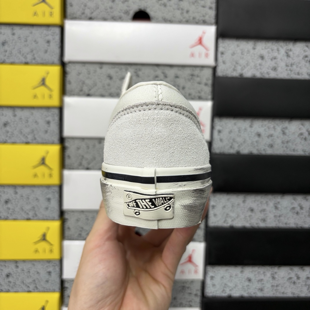 Vans OTW Old Skool 36 Pearlized Pack Marshmallow VN000E8VCCZ Cream White Bead Rhinestone - Image 5