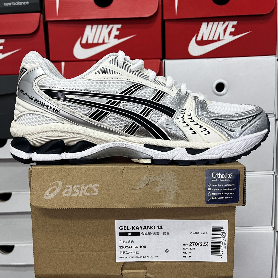 ASICS Gel-Kayano 14 White Midnight 1202A056-109 - Image 9
