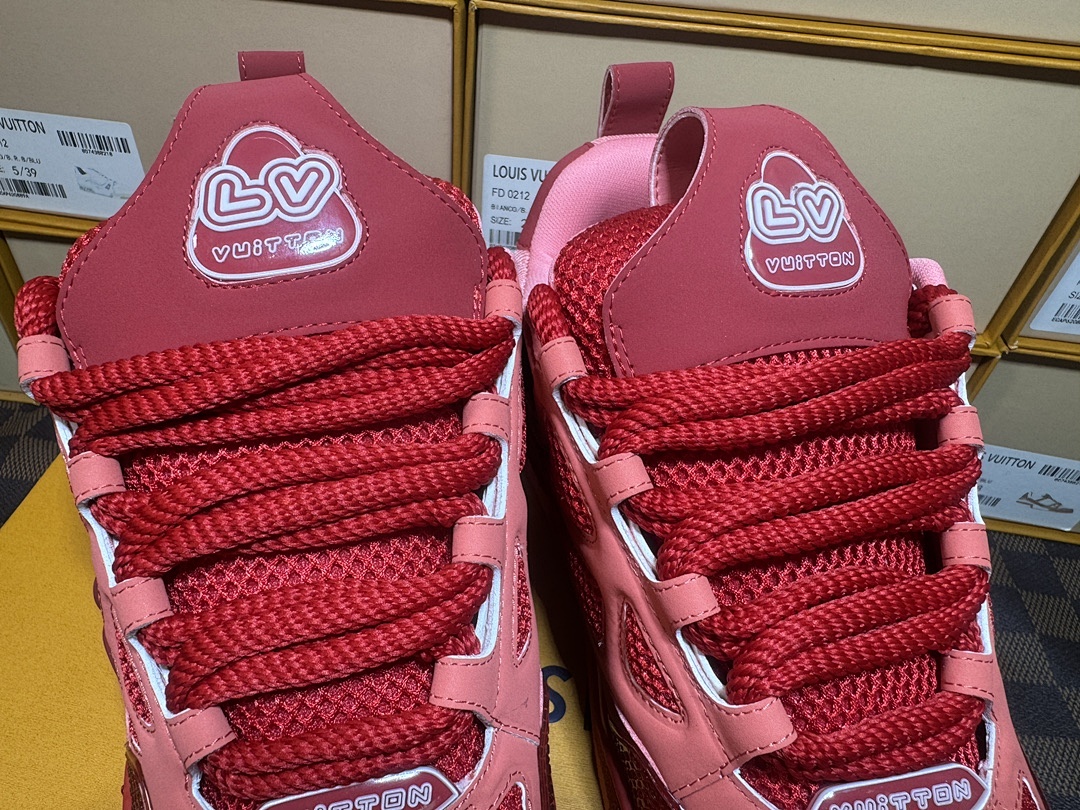 Louis Vuitton LV Skate Light Red Sneakers - Image 3