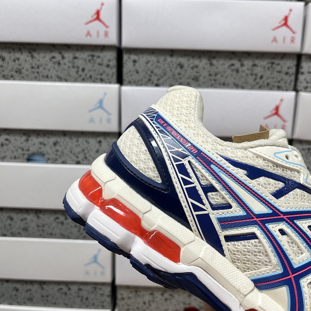ASICS Gel-Kayano 20 (Cream Blue Red) - Image 6