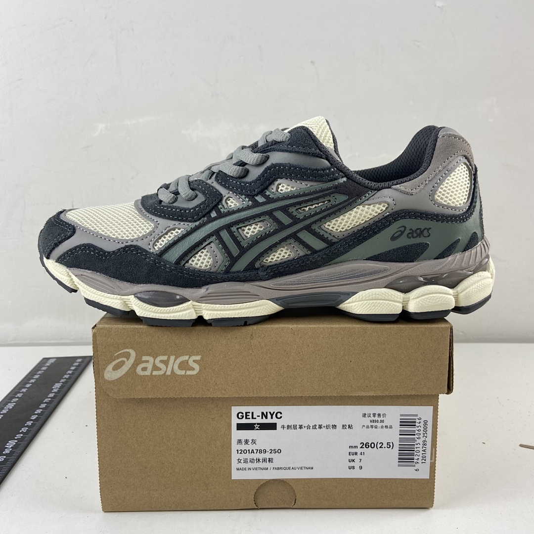 ASICS Gel-NYC Oatmeal Obsidian Grey NYC - Image 7