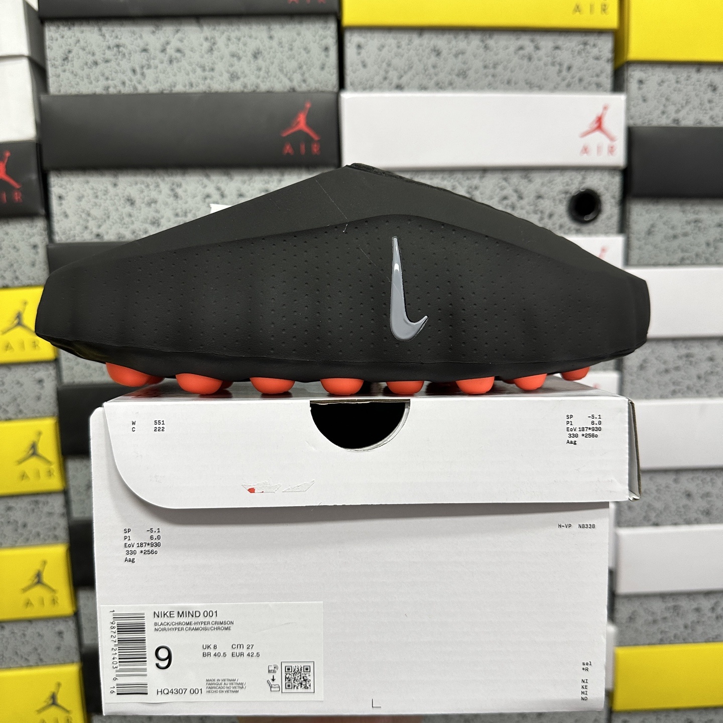 Nike Mind 001 Slide Black Chrome HQ4307-001 - Image 11