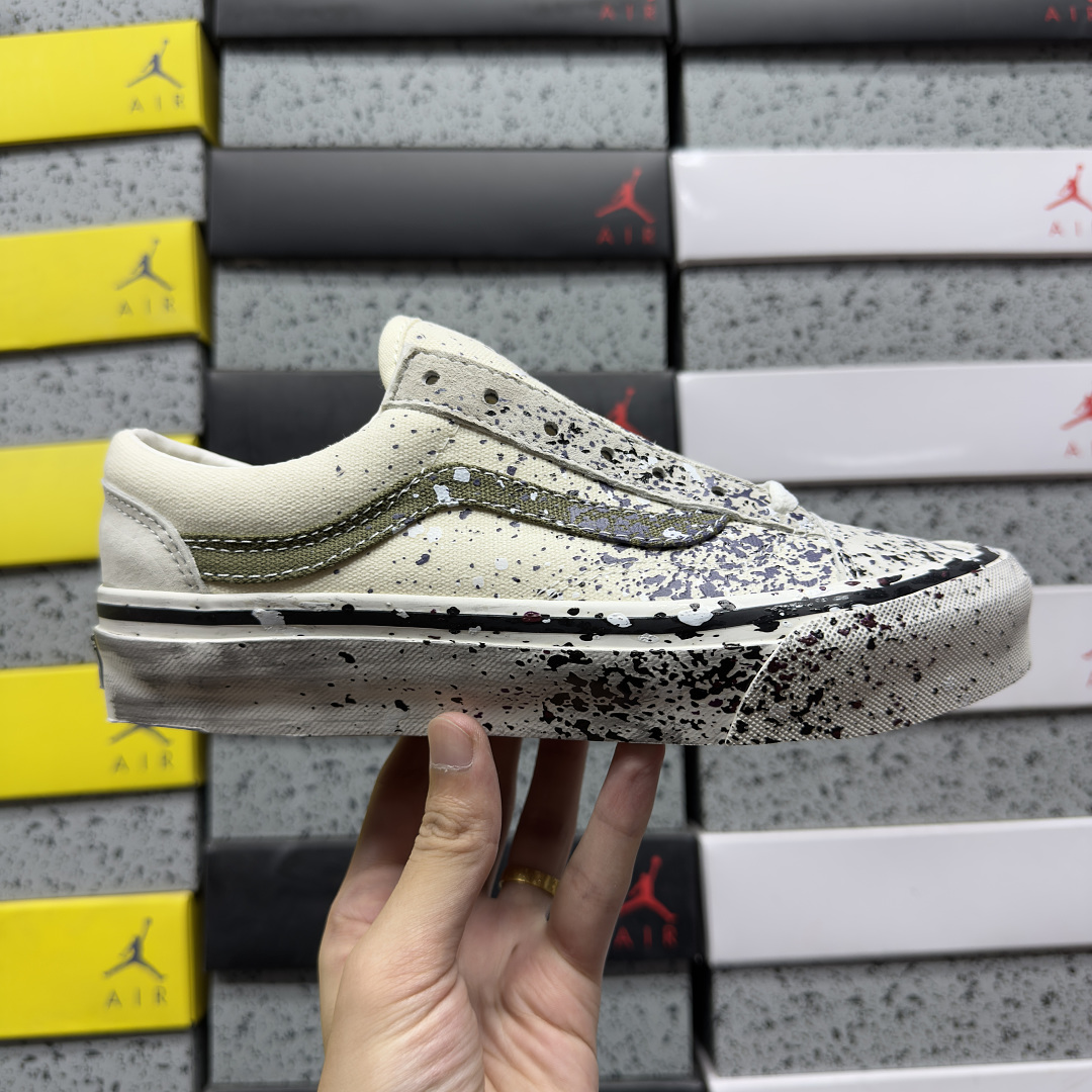 Vans Premium Old Skool 36 Paint Splatter Turtledove V - Image 5