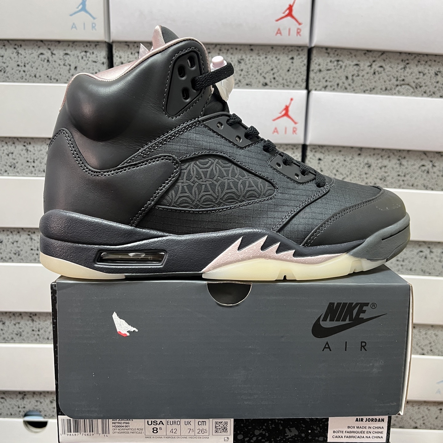 Nike Jordan 5 Retro PSG Paris Saint-Germain Off Noir HQ3004-001 - Image 10