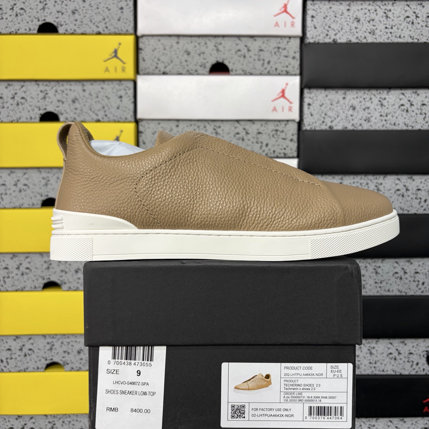 Zegna Deerskin Triple Stitch (White Brown) - Image 11