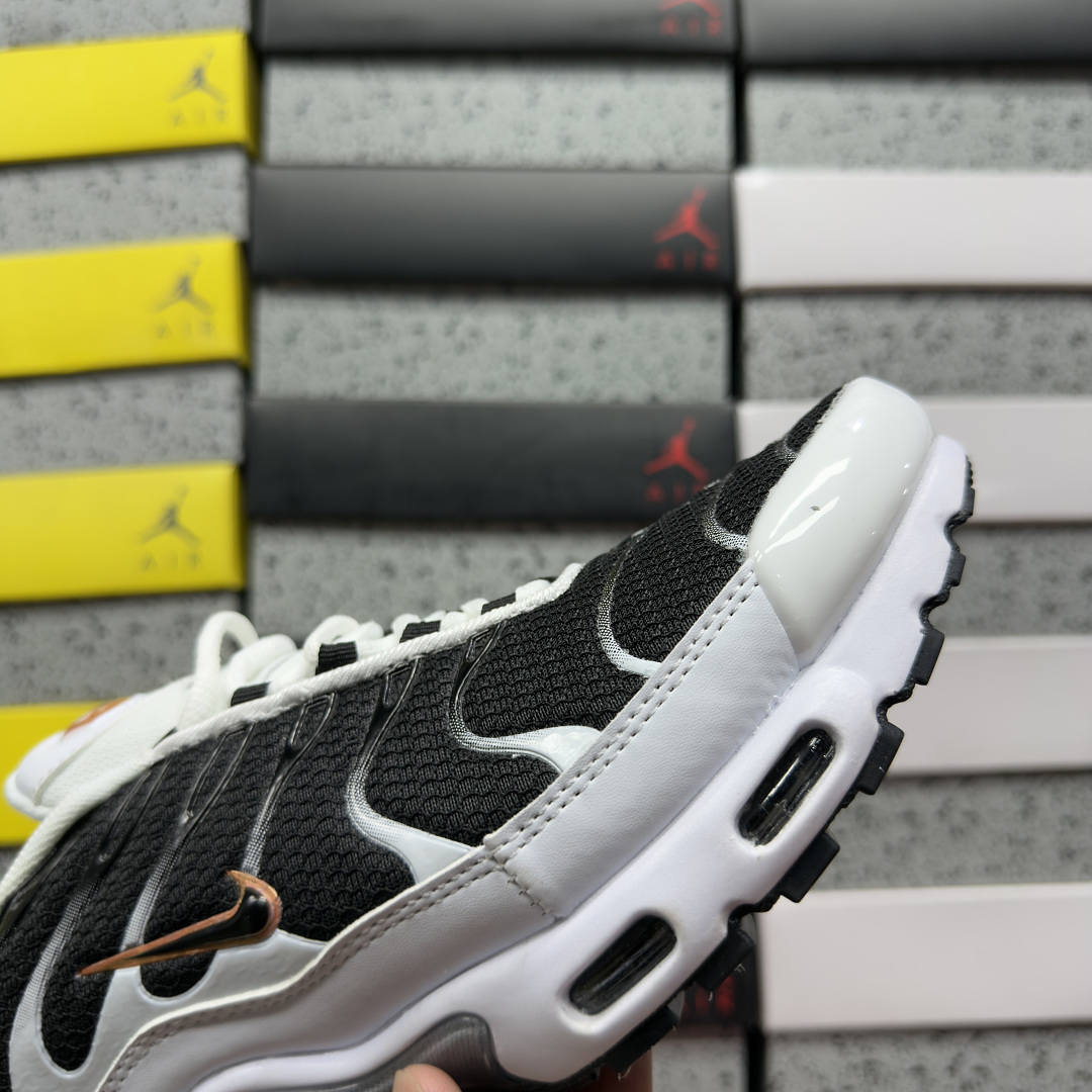 Nike Air Max Plus White Black Metallic Pewter - Image 5