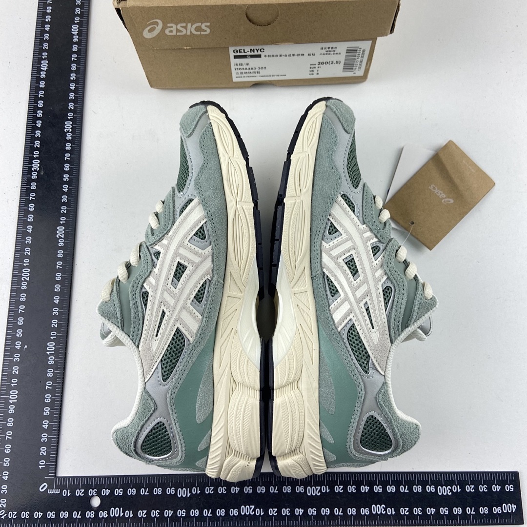 ASICS Gel-NYC Ivy Smoke Grey NYC (Light Green Cream) - Image 10