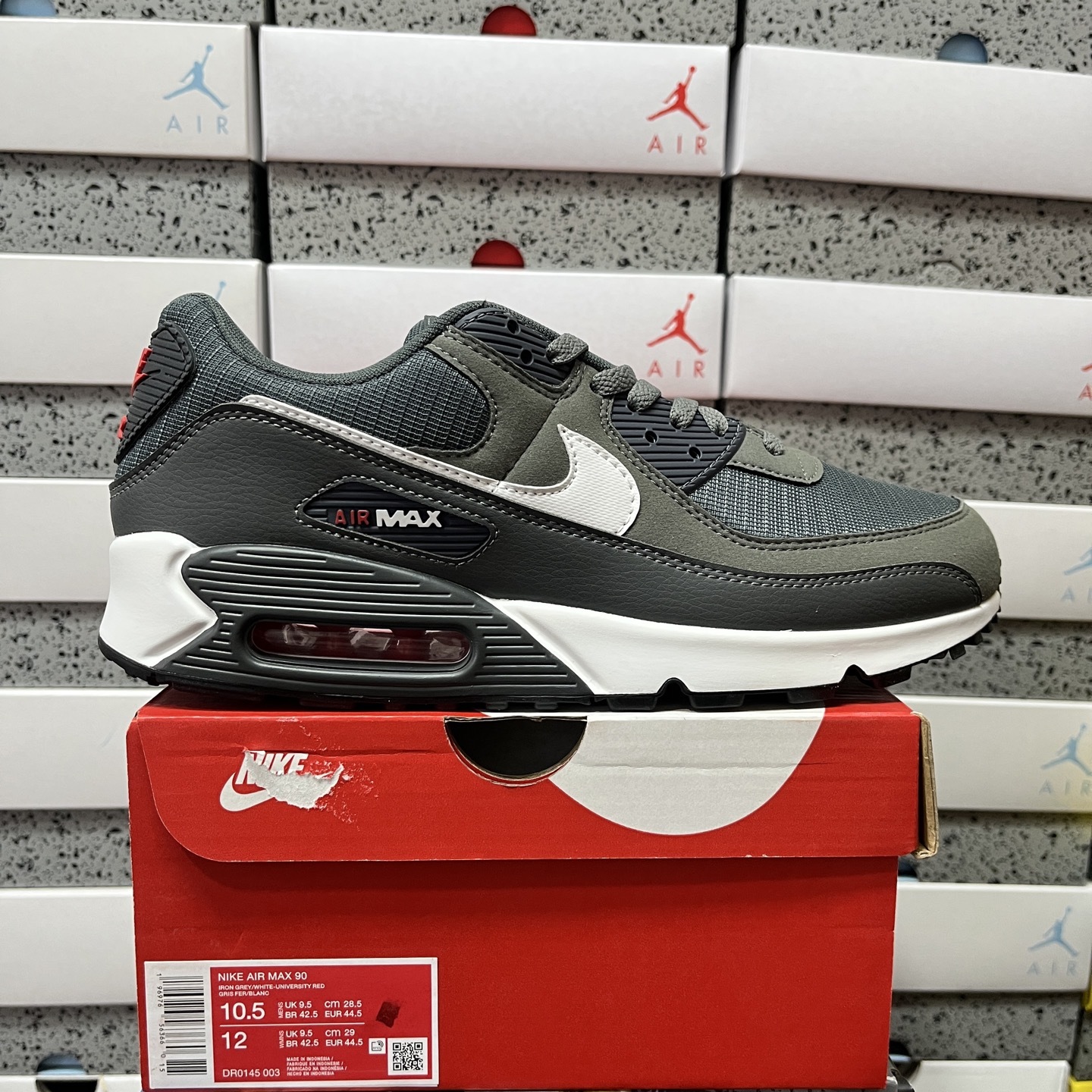 Nike Air Max 90 Iron Grey University (Red) - Image 10