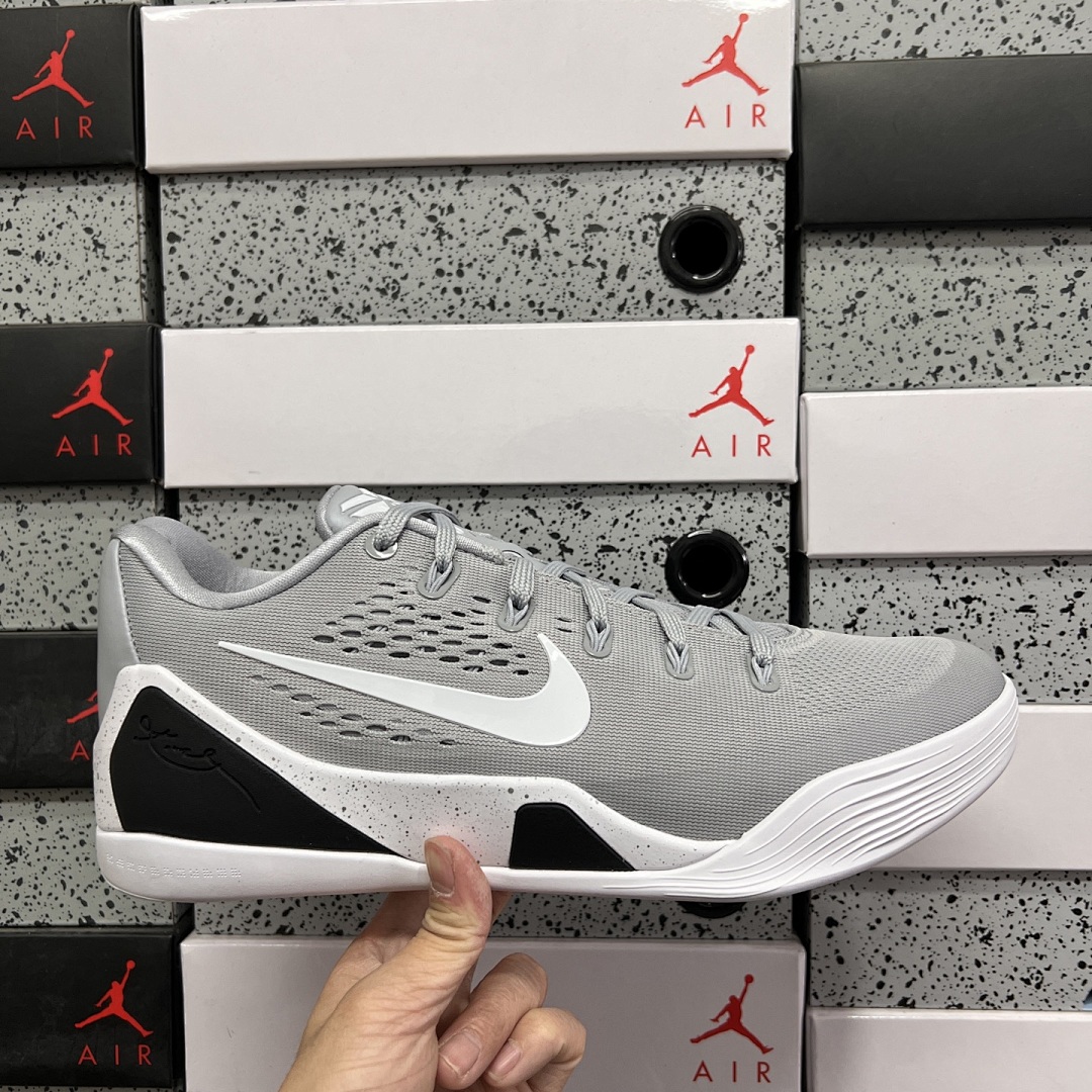 Nike Kobe 9 EM Low Protro TB Wolf Grey ZK9 (White) - Image 9